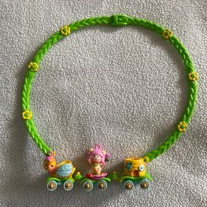 Vintage 1984 Charmkins Necklace with Sweet Bea and the honey bee train
